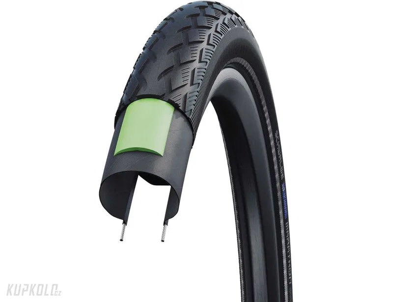 26&quot;&#x20;Schwalbe&#x20;Marathon,&#x20;GreenGuard,&#x20;pro&#x20;elektrokola,&#x20;dr&#x00E1;t,&#x20;reflexn&#x00ED;&#x20;pruh