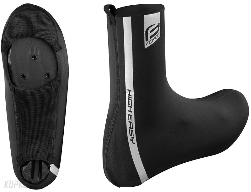 Návleky na tretry FORCE High Easy, silniční černá