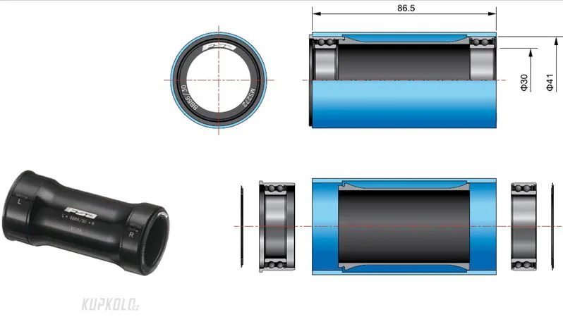 St&#x0159;edov&#x00E9;&#x20;slo&#x017E;en&#x00ED;&#x20;FSA&#x20;PressFit&#x20;BB86&#x2F;30&#x20;mm