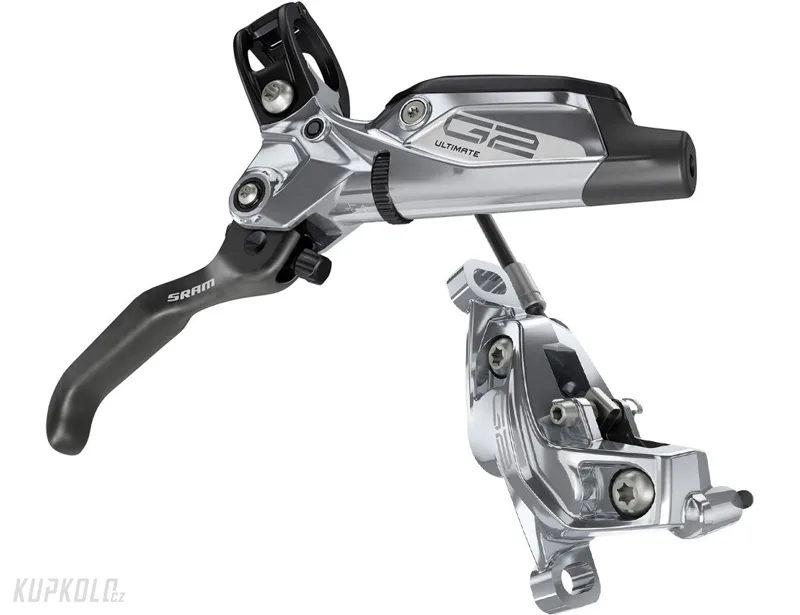 Kotoučová brzda SRAM G2 Ultimate, karbonová páčka, titanové šrouby, barva Grey