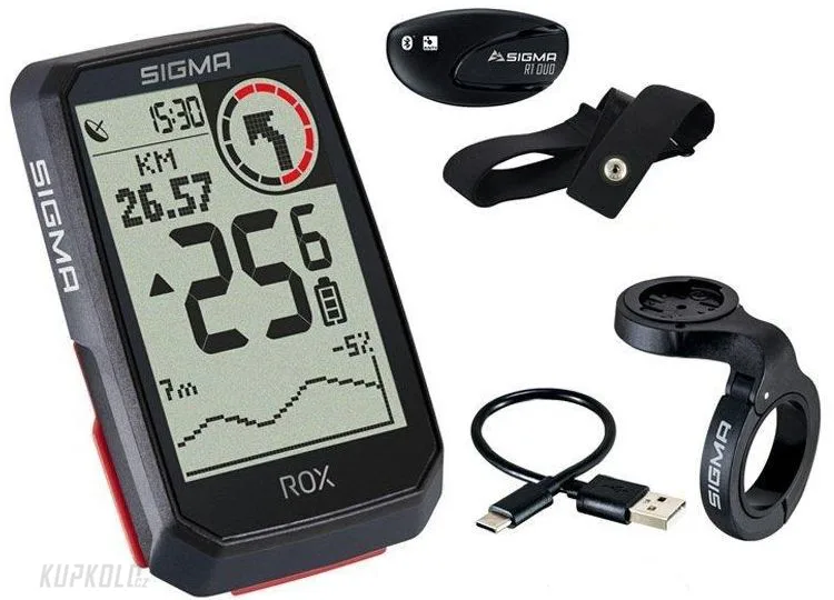 Computer&#x20;Sigma&#x20;ROX&#x20;4.0,&#x20;GPS&#x20;HR,&#x20;30f,&#x20;&#x010D;ern&#x00E1;