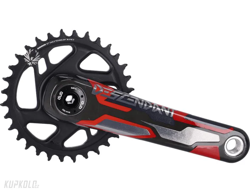 MTB&#x20;kliky&#x20;Sram&#x20;Truvativ&#x20;Descendant&#x20;CoLab&#x20;Troy&#x20;Lee&#x20;Designs&#x20;Carbon&#x20;Eagle&#x20;DUB&#x20;Boost&#x20;&#x010D;erven&#x00E9;