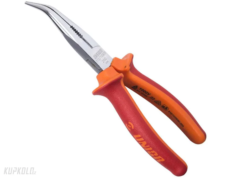 Unior&#x20;kle&#x0161;t&#x011B;&#x20;pro&#x20;jemnou&#x20;mechaniku&#x20;&#x010D;eln&#x011B;&#x20;zahnut&#x00E9;,&#x20;VDE,&#x20;200