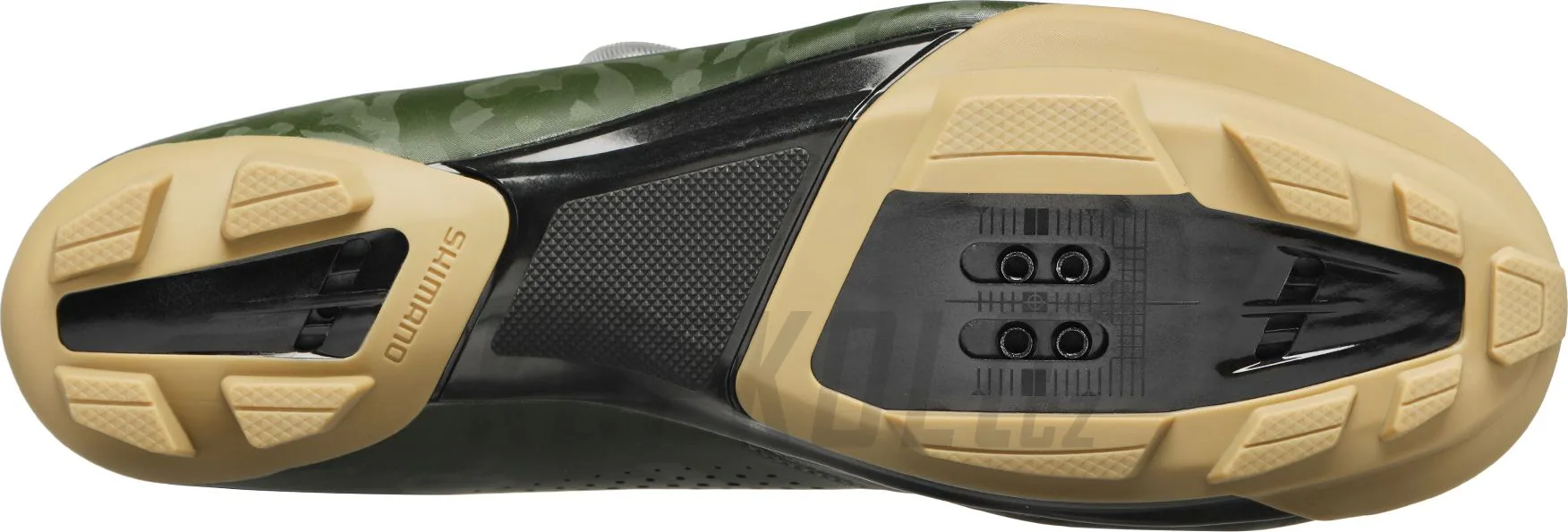 Tretry na gravel Shimano SH-RX600ME, zelená